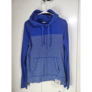 ABERCROMBIE & FITCH Men's Small Blue Pullover Hooded Shirt Muscle Fit y2k preppy